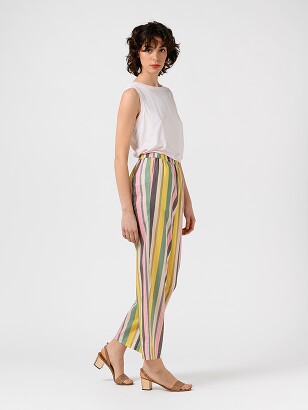 Pantalón Algodón Rayas
