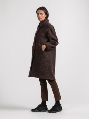 Manteau En Laine Tweed