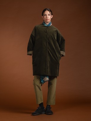 Large Reversible Velvet Coat