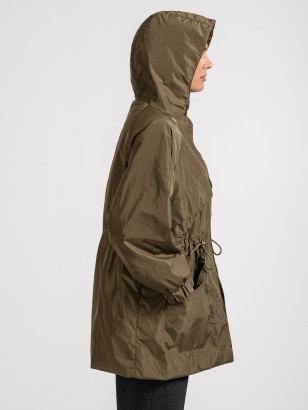 Parka À Capuche En Tafeta Technique