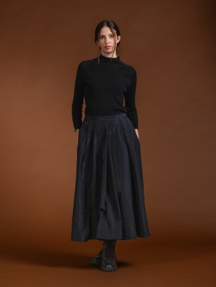 Technical Tafeta Wide Skirt