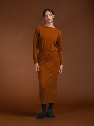 copy of Lambswool Ribbed Skirt